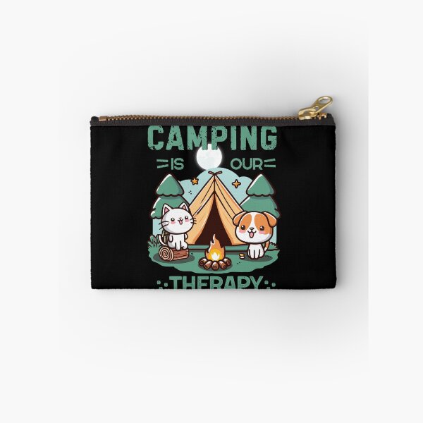 Item preview, Camping is our Therapy, Camping Cat And Dog designed and sold by antcpjr682.