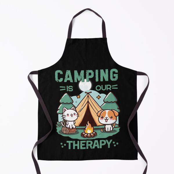 Item preview, Camping is our Therapy, Camping Cat And Dog designed and sold by antcpjr682.