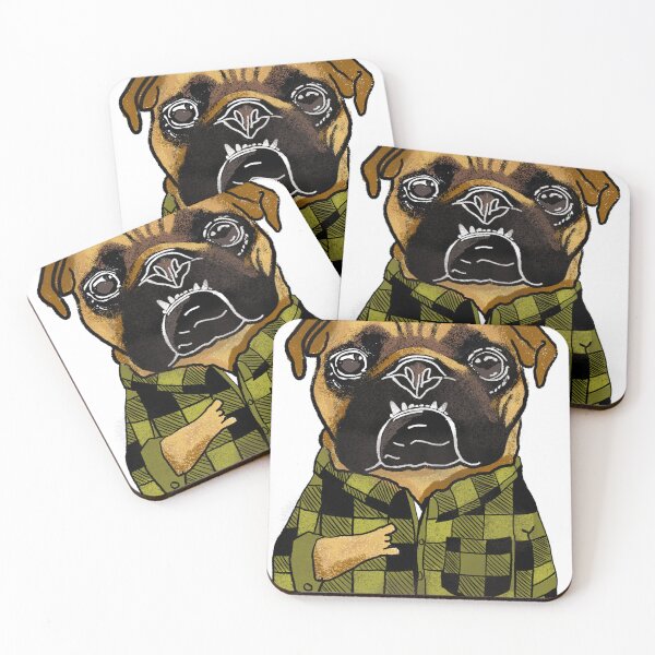 Item preview, Ruckus the pug dog  designed and sold by CrookedbyMS.