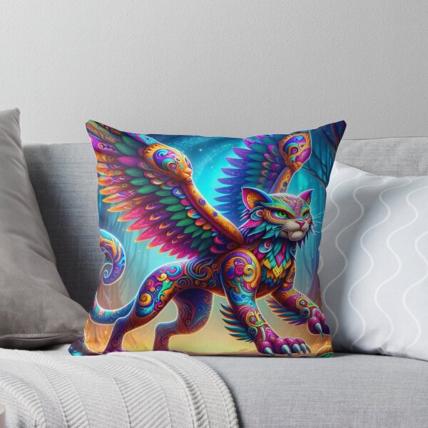 Item preview, Alebrije Gato Alado designed and sold by MexArtAI-shop.
