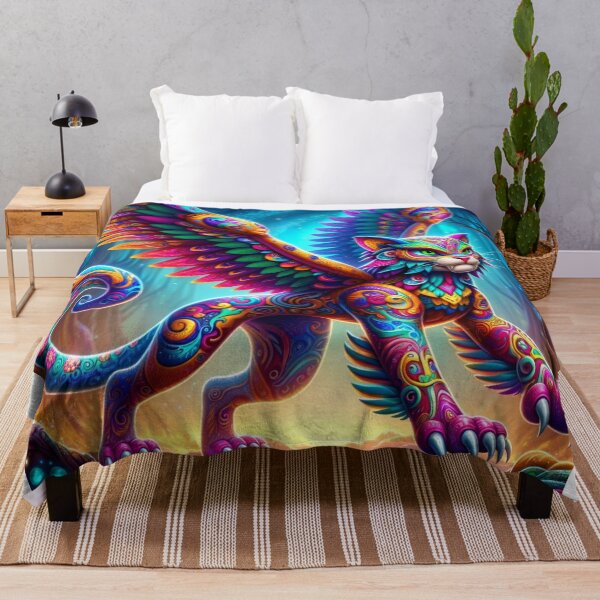 Item preview, Alebrije Gato Alado designed and sold by MexArtAI-shop.