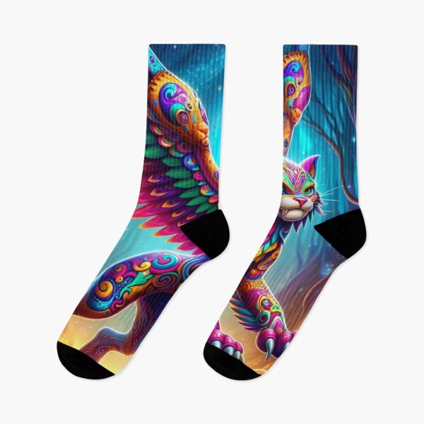 Item preview, Alebrije Gato Alado designed and sold by MexArtAI-shop.