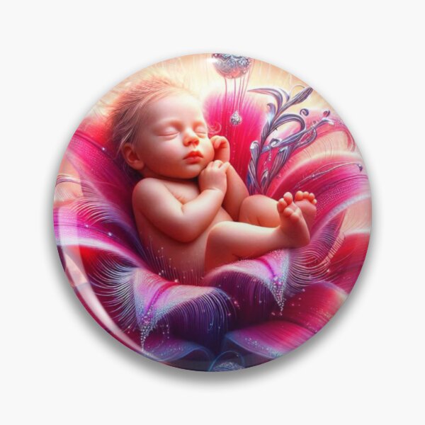 Item preview, Baby asleep in Flower designed and sold by connie campbell.