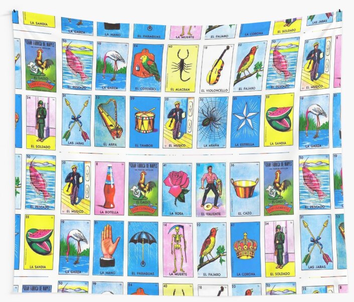 Telas decorativas «Lotería / Bingo Mexicano» de SAUHER 