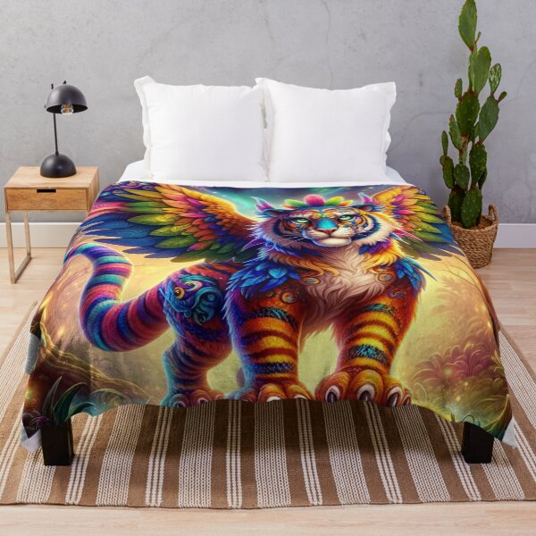 Aperçu de l'œuvre Tigre d'Alebrije créée et vendue par MexArtAI-shop.