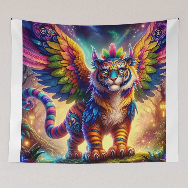 Item preview, Alebrije Tigre designed and sold by MexArtAI-shop.