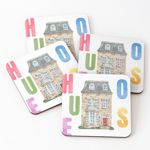 Item preview, house typography watercolor  designed and sold by happyandbubbly.