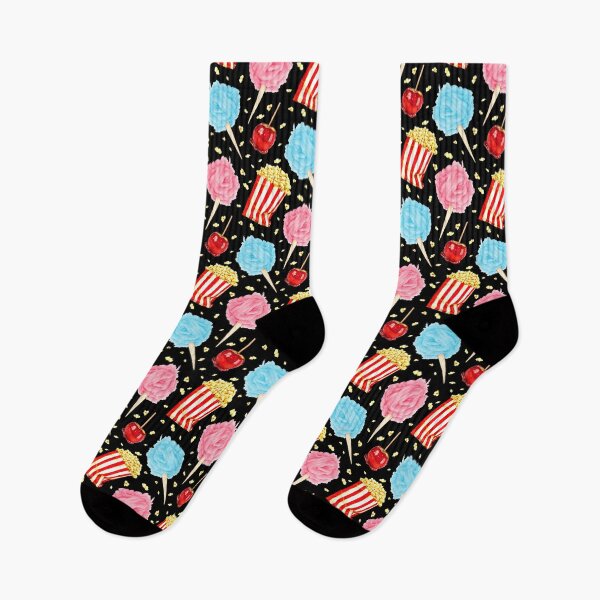 Item preview, Carnival Snacks Pattern - Black designed and sold by Kelly  Gilleran.