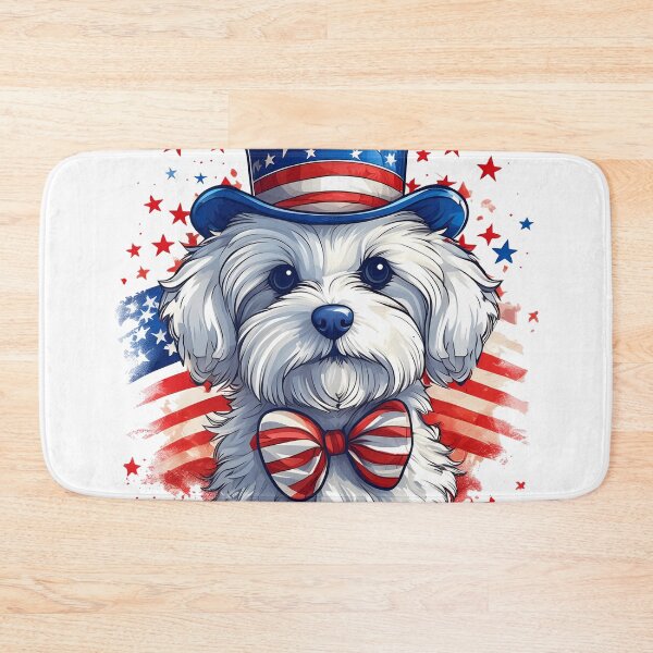 Item preview, Cute Maltese 4th of July American Dog designed and sold by lando218.