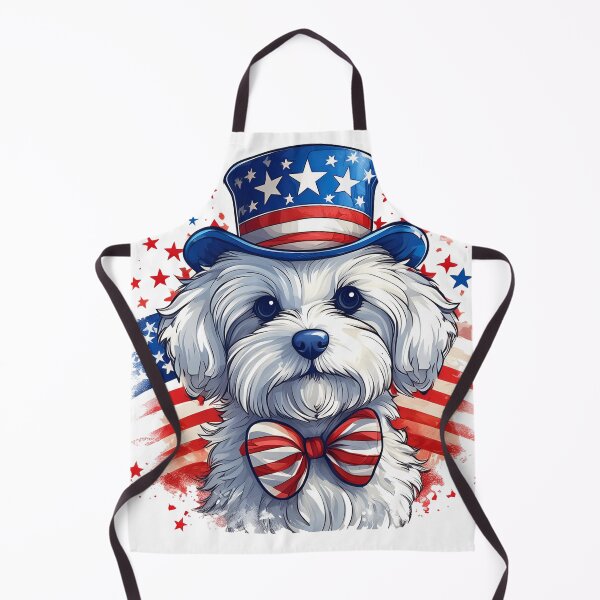 Item preview, Cute Maltese 4th of July American Dog designed and sold by lando218.