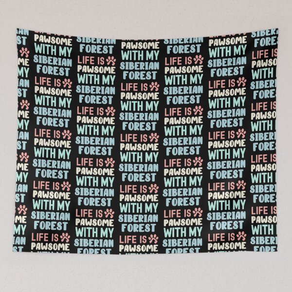 Item preview, Life Is Pawsome With My Siberian Forest  designed and sold by TheAnimalZ00.