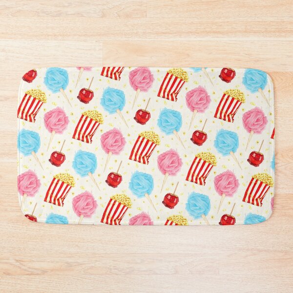 Item preview, Carnival Snacks Pattern - White designed and sold by Kelly  Gilleran.