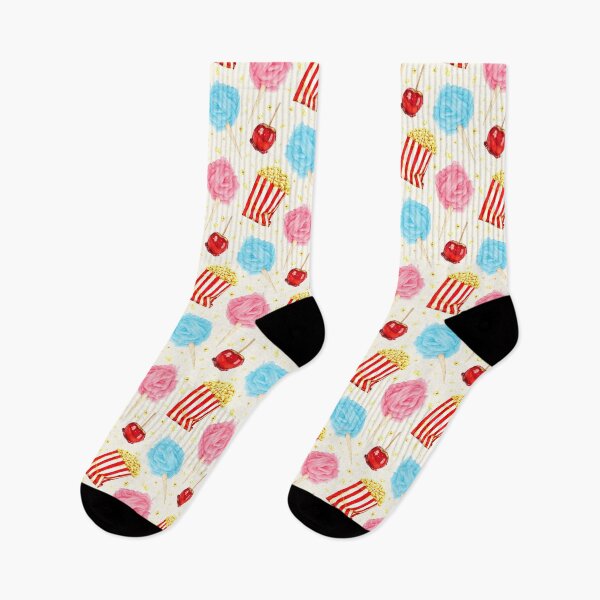 Item preview, Carnival Snacks Pattern - White designed and sold by Kelly  Gilleran.
