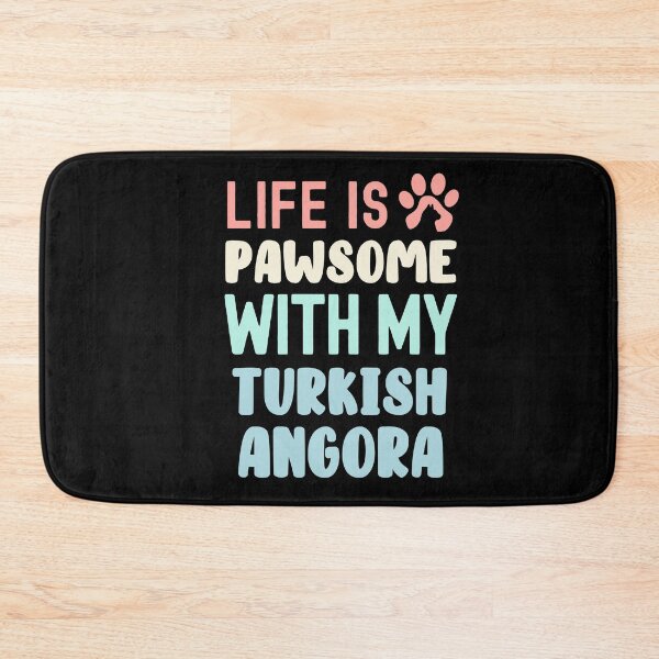 Item preview, Life Is Pawsome With My Turkish Angora designed and sold by TheAnimalZ00.