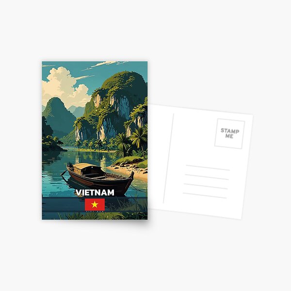 Aperçu de l'œuvre Voyage au Vietnam  créée et vendue par Thistle-TShop.