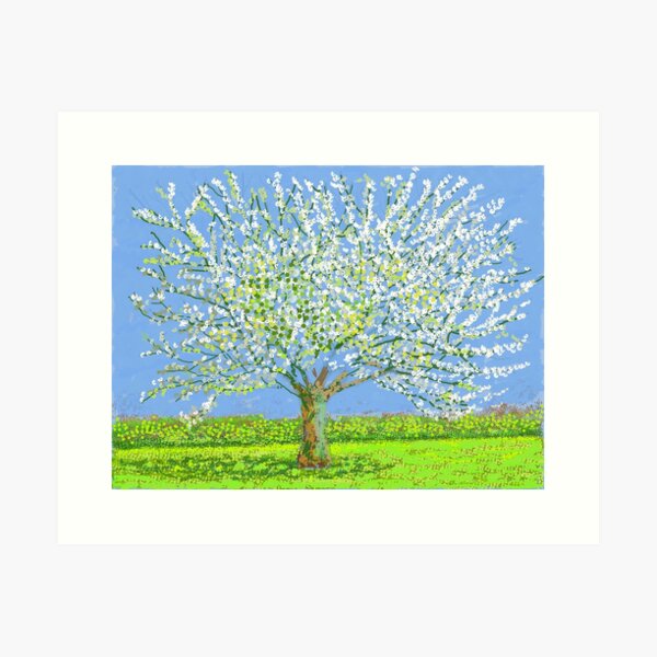 Item preview, David Hockney Art - Beautiful tree designed and sold by DorisFinkbeiner.