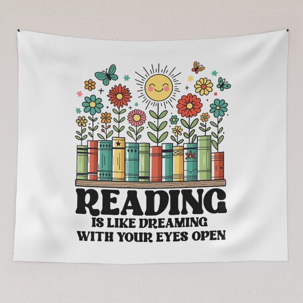 Item preview, Reading is like dreaming with your eyes open designed and sold by EvergreenWhimsy.