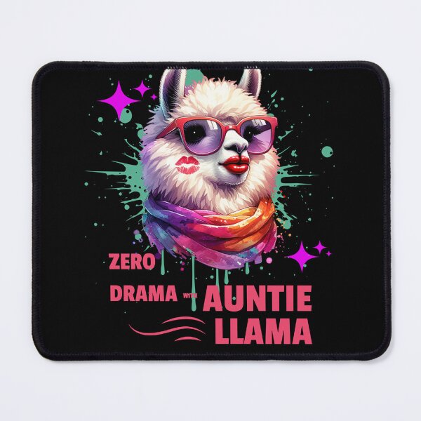Item preview, Zero Drama with Auntie Llama designed and sold by LuxTeesNThings.