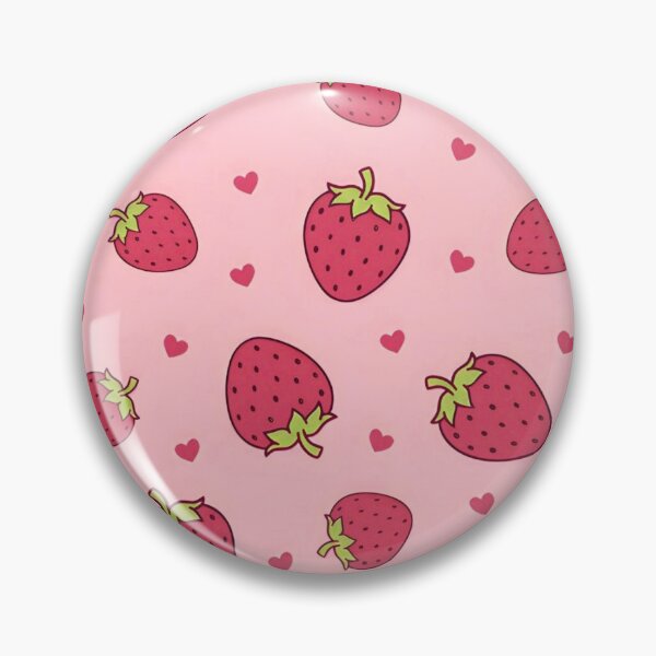 Item preview, Pink strawberry pattern designed and sold by Madison Creates.