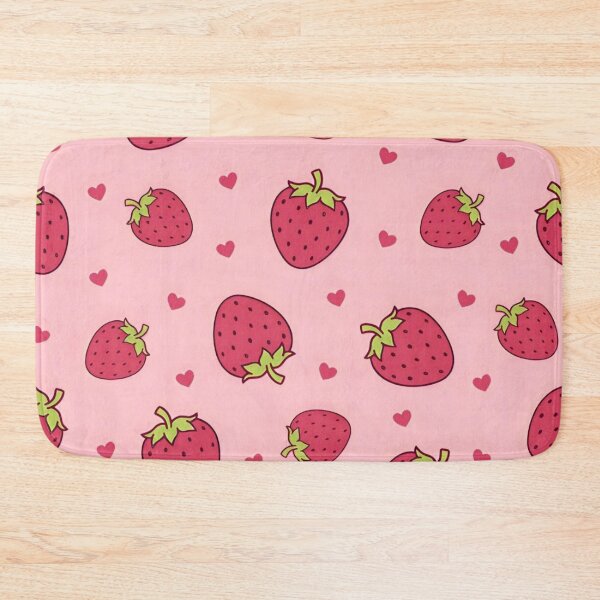 Item preview, Pink strawberry pattern designed and sold by Madison Creates.