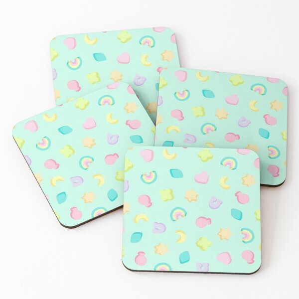 Item preview, Rainbow cereal marshmallow pattern designed and sold by Madison Creates.