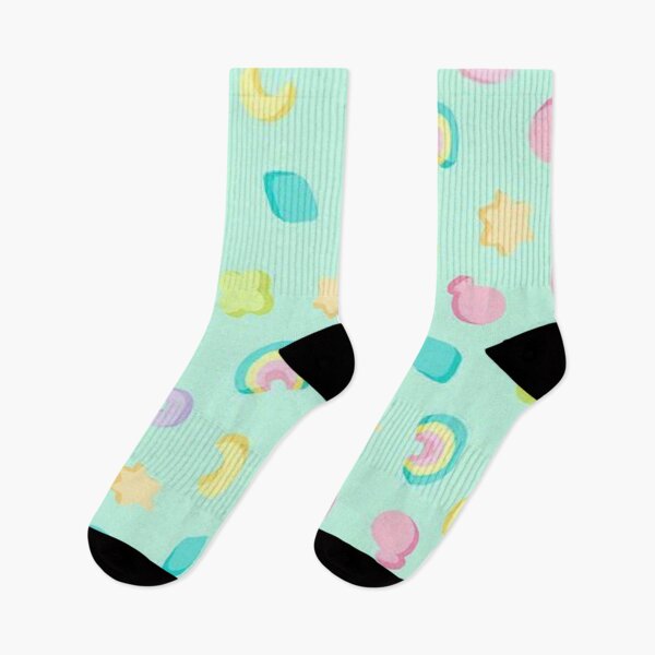 Item preview, Rainbow cereal marshmallow pattern designed and sold by Madison Creates.