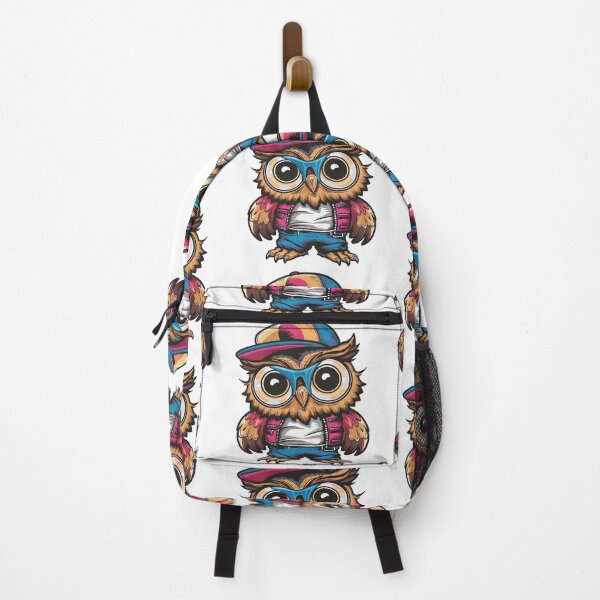 Item preview, owl big eye hip-hop cool sticker tranparent designed and sold by TK Art1989.