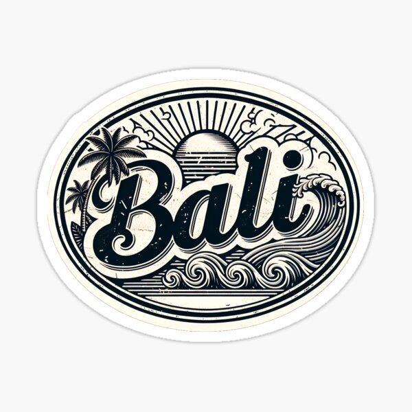 Bali Vintage Sticker