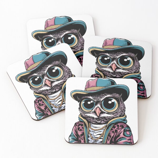 Item preview, Vintage retro owl hip-hop sticker designed and sold by TK Art1989.