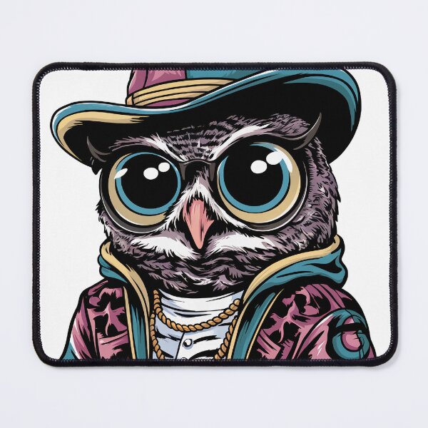 Item preview, Vintage retro owl hip-hop sticker designed and sold by TK Art1989.