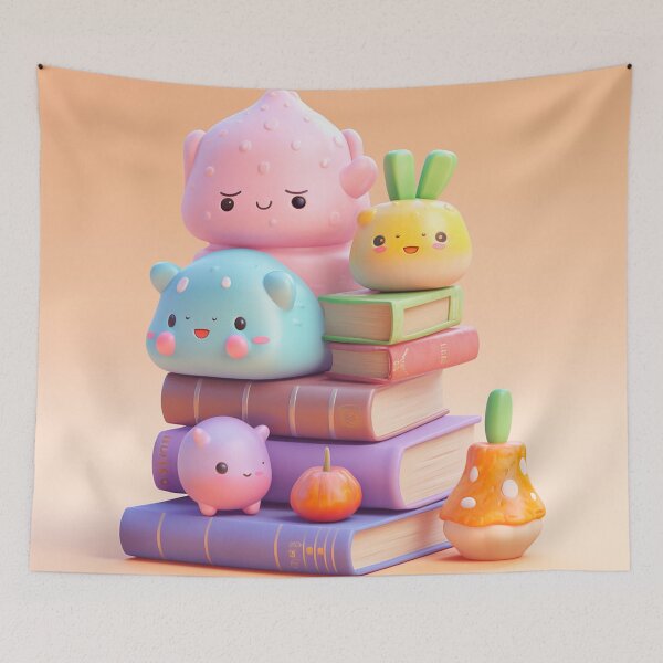 Item preview,  illustration books in the style of kawaii art designed and sold by Nanthikan.