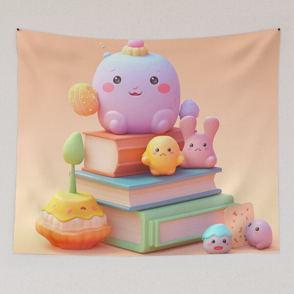 Item preview,  illustration books in the style of kawaii art designed and sold by Nanthikan.