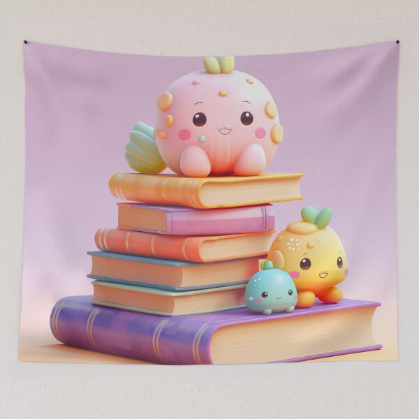 Item preview, illustration books in the style of kawaii art designed and sold by Nanthikan.