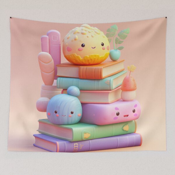 Item preview, illustration books in the style of kawaii art designed and sold by Nanthikan.