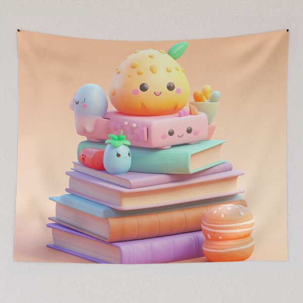 Item preview, illustration books in the style of kawaii art designed and sold by Nanthikan.
