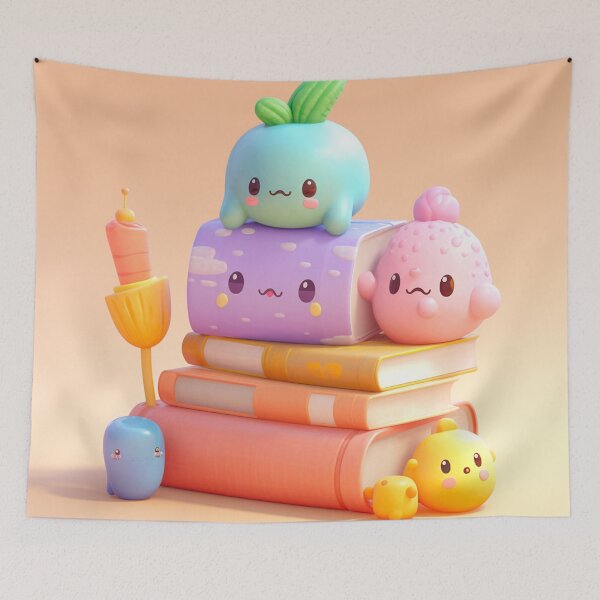 Item preview, illustration books in the style of kawaii art designed and sold by Nanthikan.