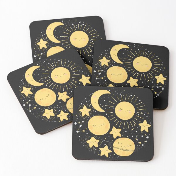 Item preview, Cute cartoon sun, moon, planets and stars designed and sold by DarianaArt.