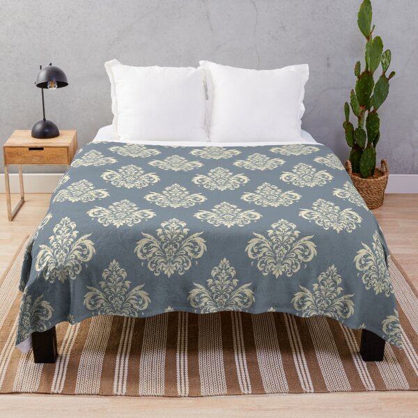 Item preview, Elegant Damask Floral Pattern in Beige and Gray designed and sold by Opart Srinok.