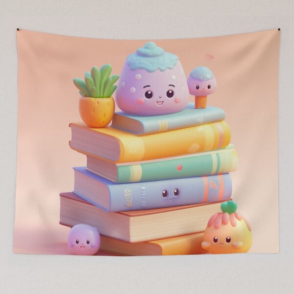 Item preview,  illustration books in the style of kawaii art designed and sold by Nanthikan.
