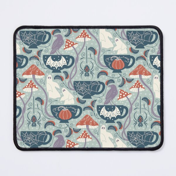 Item preview, Cottagecore Halloween Tea Party [pale blue] designed and sold by Aia UENO design.
