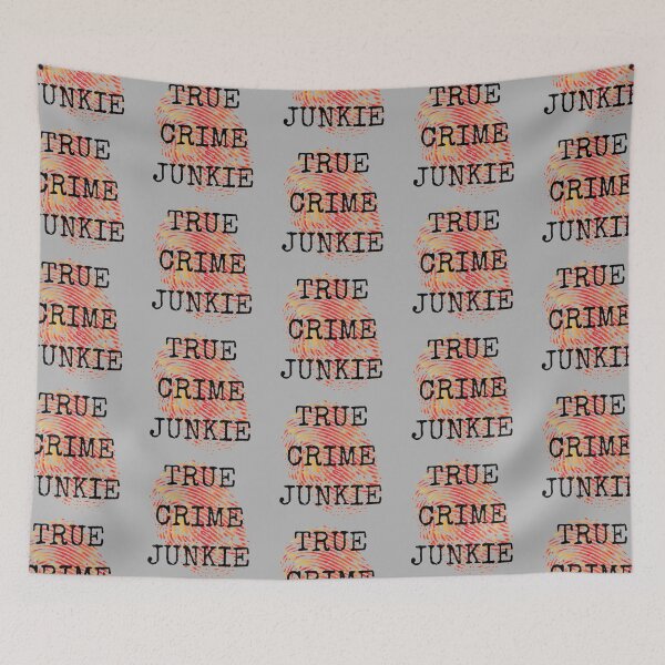 Item preview, True Crime Junkie - crime scene fingerprint designed and sold by MotherOfBears.