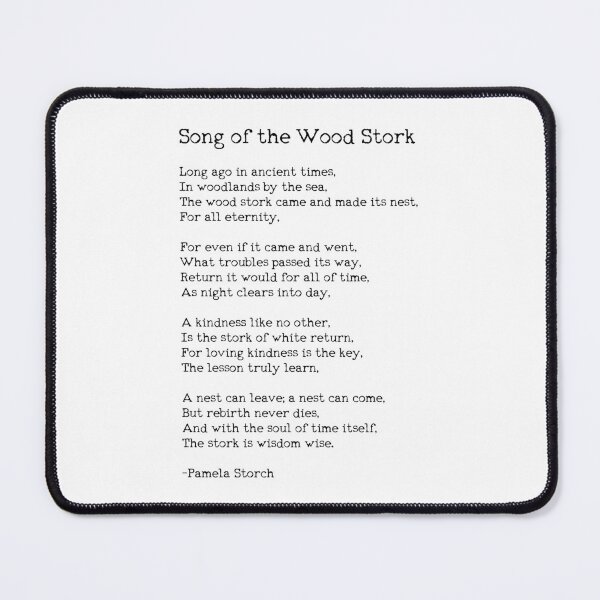 Item preview, Song of the Wood Stork Poem Typewriter Edition designed and sold by Pamela Storch.