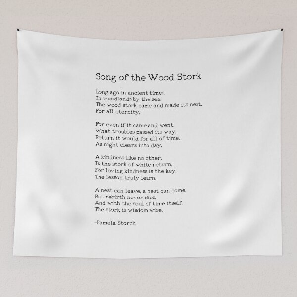 Item preview, Song of the Wood Stork Poem Typewriter Edition designed and sold by Pamela Storch.