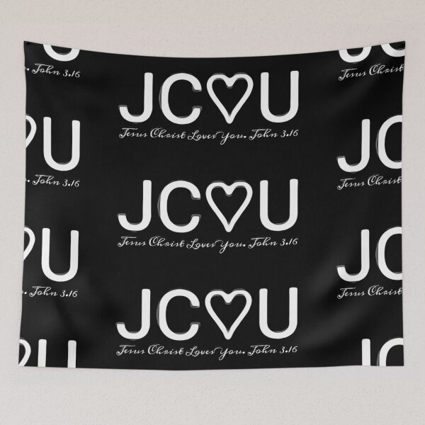 Item preview, JC♡U - Jesus Christ Loves You  designed and sold by Kangaroo Sun.