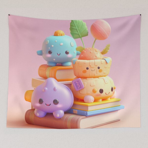 Item preview, illustration books in the style of kawaii art designed and sold by Nanthikan.
