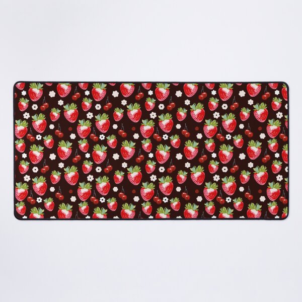 Item preview, Strawberries on a black background  designed and sold by SILVERAPPLE.