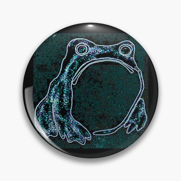 Item preview, Emerald Green Vintage Frog Art Modern Matsumoto Veda Digital Distortion designed and sold by kattakitty.