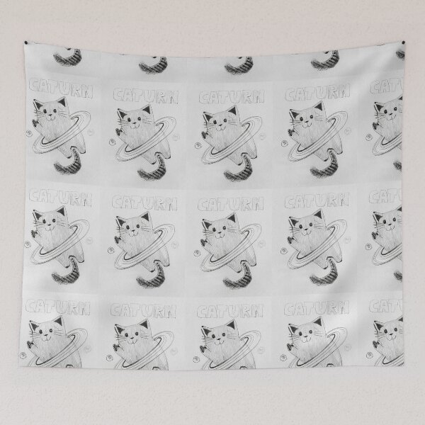 Item preview, Caturn Happy Cat Sticker designed and sold by CatStickershere.