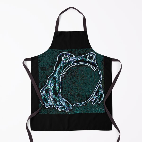 Item preview, Emerald Green Vintage Frog Art Modern Matsumoto Veda Digital Distortion designed and sold by kattakitty.