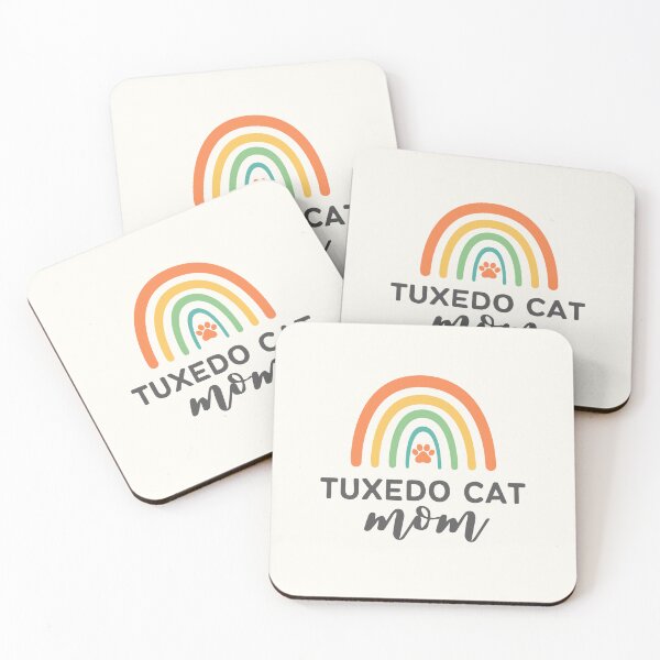 Item preview, Tuxedo Cat Mom - Cat Coat - Paw Rainbow - Cat Mom Gift designed and sold by patternjp.